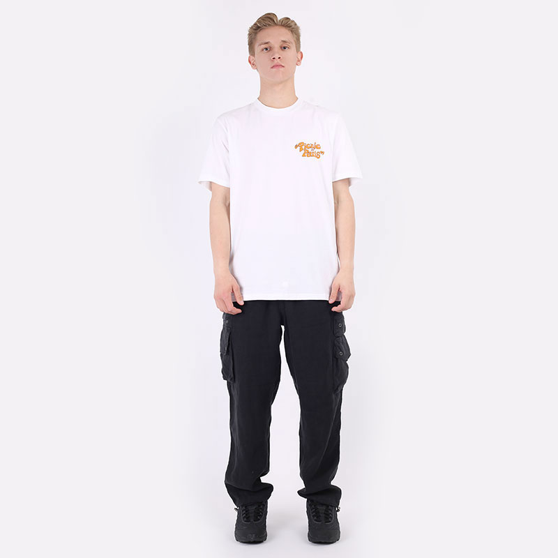 мужская белая футболка Carhartt WIP S/S Picnic In Paris T-Shirt I029932-white - цена, описание, фото 7